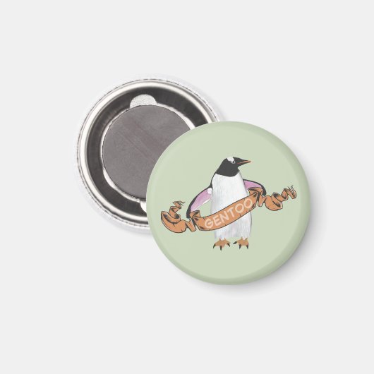 Aimant Pingouin Gentoo (Recto/Verso)