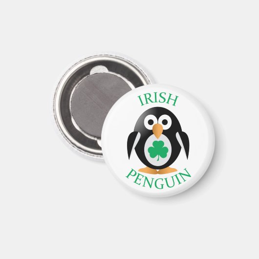 Aimant Pingouin irlandais (Recto/Verso)