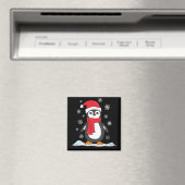 Aimant Pingouin mignon de Noël (In Situ (Lave-vaisselle))