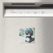 Aimant Pingouin pourpre I (In Situ (Lave-vaisselle))