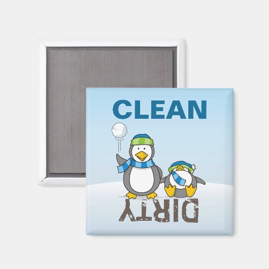 Aimant Pingouins à neige (Recto/Verso)