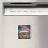 Aimant Pingouins au coucher du soleil (In Situ (Lave-vaisselle))