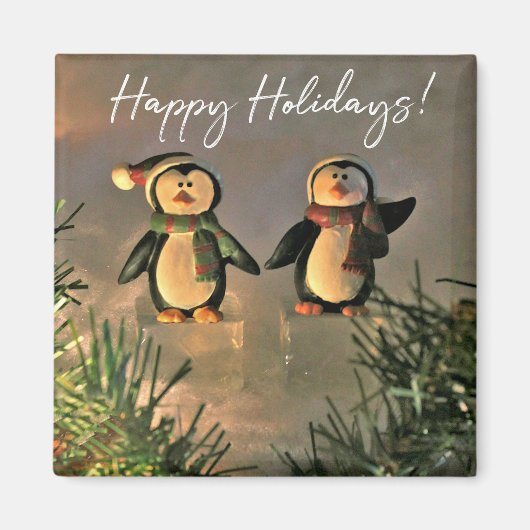 Aimant Pingouins de vacances (Devant)