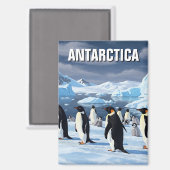 Aimant Pingouins en Antarctique (Recto/Verso)