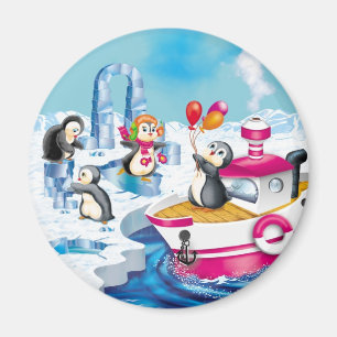 Aimant pingouins en Antarctique