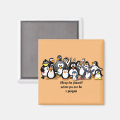Aimant Pingouins mignons animés (Recto/Verso)