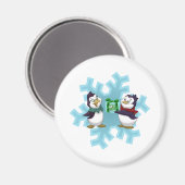 Aimant Pingouins "Yule Cool" (Recto/Verso)