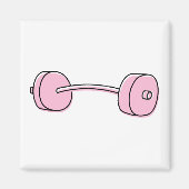Aimant Pink Barbell (Devant)