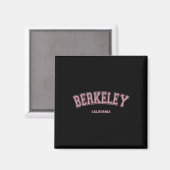 Aimant Pink Berkeley California Ca Varsity Style On Berke (Recto/Verso)