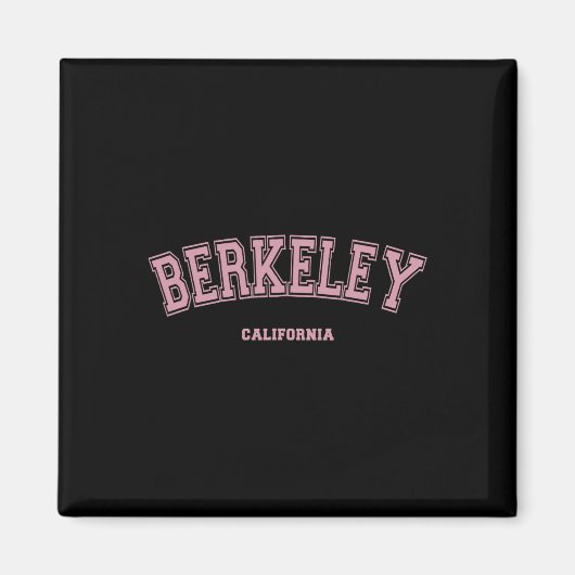 Aimant Pink Berkeley California Ca Varsity Style On Berke (Devant)