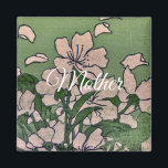 Aimant Pink Blossom Green<br><div class="desc">Add a personal touch to any space with our customizable Pink Blossom Green  magnets — perfect for refrigerators,  lockers,  and unique gift ideas.</div>