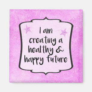 Aimant Pink Diet Fitness WeightLoss Quote de succès