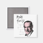 Aimant Pink Freud Sigmund Freud (Recto/Verso)