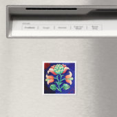AIMANT PINK GREEN BLUE FLORAL (In Situ (Lave-vaisselle))