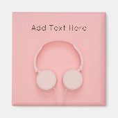 Aimant Pink Headphones with Wires (Devant)