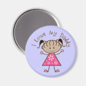 Aimant Pink I Love My Daddy Don (Recto/Verso)