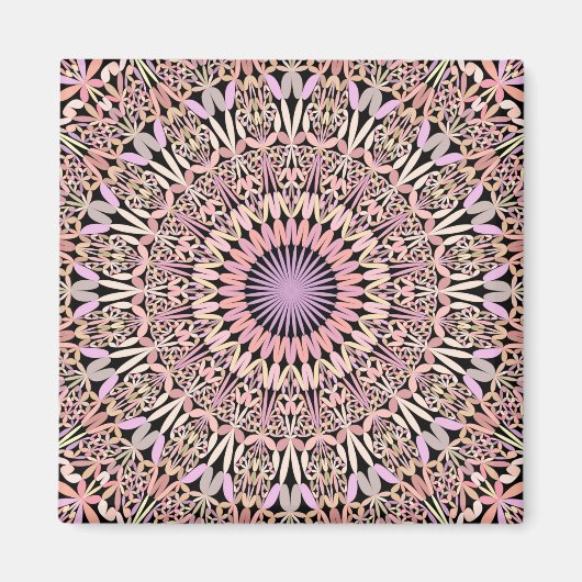 Aimant Pink Mandala design (Devant)