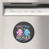 Aimant Pink or Blue Brother Vous Aime Elephant Baby Cir (In Situ (Lave-vaisselle))