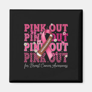 Aimant Pink Out Football Team Sensibilisation au cancer d