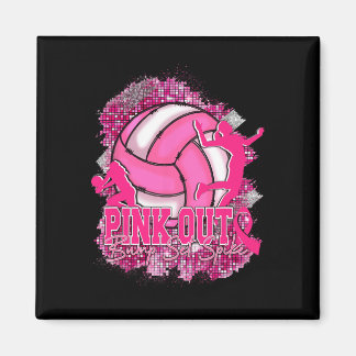 Aimant Pink Out Volleybyll Pink Ribbon Cancer du sein Awa