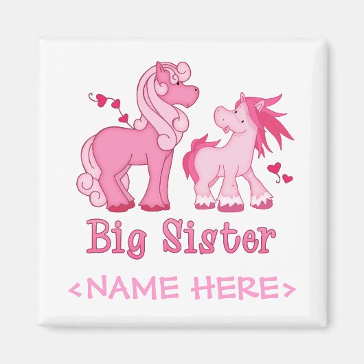 Aimant Pink Ponys Big Sister (Devant)