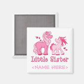 Aimant Pink Ponys Little Sister (Recto/Verso)