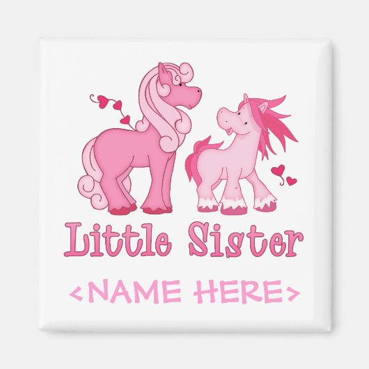 Aimant Pink Ponys Little Sister (Devant)