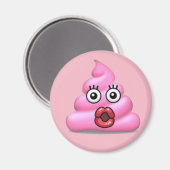 Aimant Pink Poop émoji (Recto/Verso)