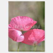 Aimant Pink Poppies   (Recto)