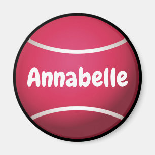 Aimant Pink Tennis Ball Personnaliser