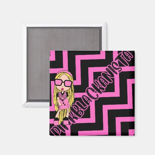 Aimant pinkblackanista (Recto/Verso)