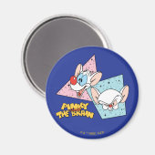 Aimant Pinky et le cerveau | Graphiques de caractères rét (Recto/Verso)