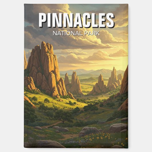 Aimant Pinnacles National Park California Travel (Recto)