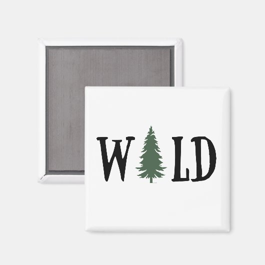 Aimant Pins dans la forêt sauvage (Recto/Verso)