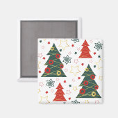 Aimant Pins étoilés de Noël (Recto/Verso)