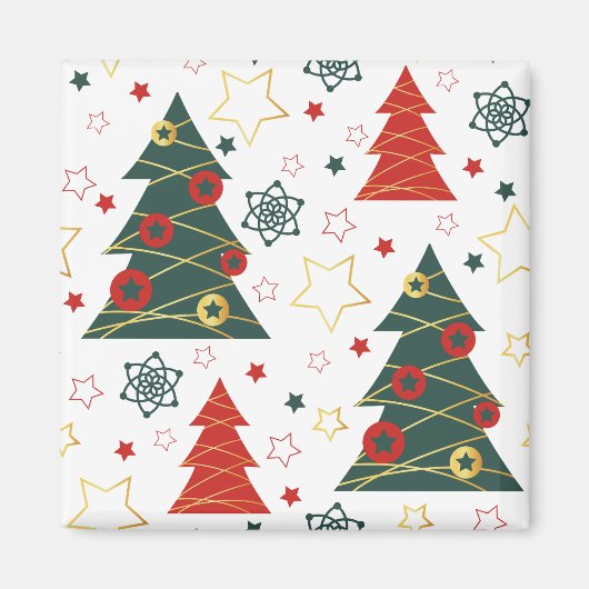 Aimant Pins étoilés de Noël (Devant)
