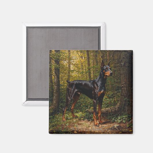 Aimant Pinscher Doberman (Recto/Verso)