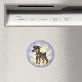 Aimant Pinscher miniature Little Star /Manchester Terrier (In Situ (Lave-vaisselle))
