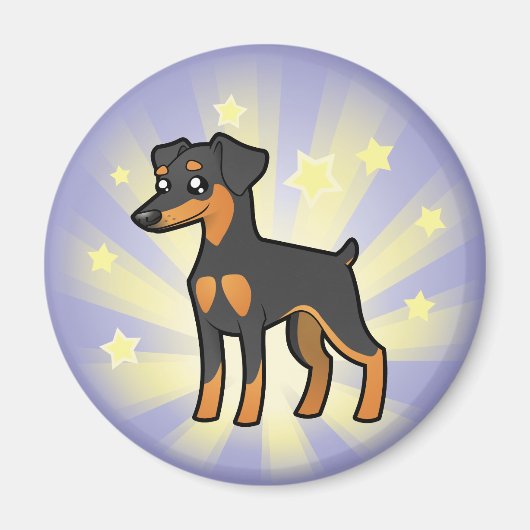 Aimant Pinscher miniature Little Star /Manchester Terrier (Devant)