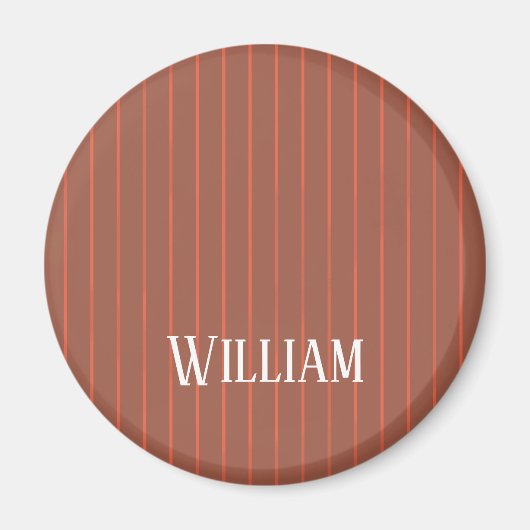 Aimant Pinstripes orange (Devant)