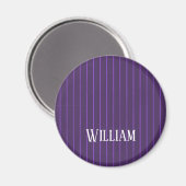Aimant Pinstripes pourpres (Recto/Verso)