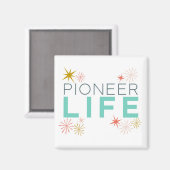Aimant Pioneer Life Sparkly Colorée (Recto/Verso)