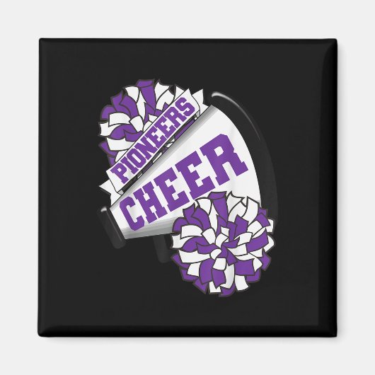 Aimant Pioneers Cheer Back To School Cheerleading Spirit  (Devant)