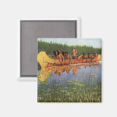 Aimant Pionniers vintages, grands explorateurs par (Recto/Verso)