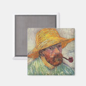 Aimant Pipe d'auto-portrait Vincent Van Gogh (Recto/Verso)