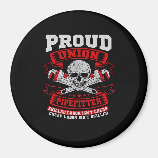 Aimant Pipefitter Steamfitter Plumber - Main-d'oeuvre qua (Devant)