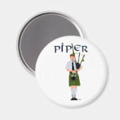 Aimant PIPER carreau vert (Recto/Verso)