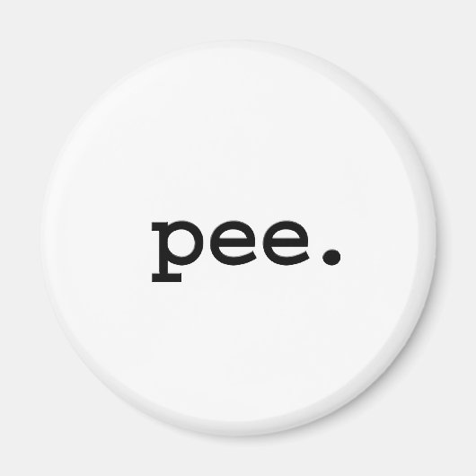 Aimant pipi. (Devant)