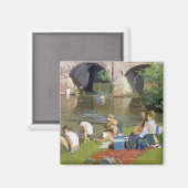 Aimant Pique-nique au bord de la rivière Withypool (Recto/Verso)