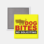 Aimant Piqûres de chien, pas d'aimant à la recherche (Recto/Verso)